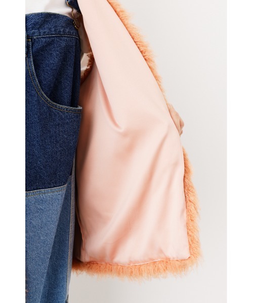 RODEO CROWNS WIDE BOWL(ロデオクラウンズワイドボウル)の「カラーフォーファーベスト(ベスト・レディース・ライトグリーン/オレンジ・FREE)」の13枚目の写真