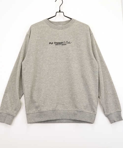 Burner（バーナー）の「【GROOVY STORE】裏毛スウェットクルー(プリント、刺繍) MC（スウェット・メンズ・ブラック/杢グレー/ホワイト/ブルー/ライトブラック/グレー/ブラック系その他2/ミント・M/LL/L）」の6枚目の写真