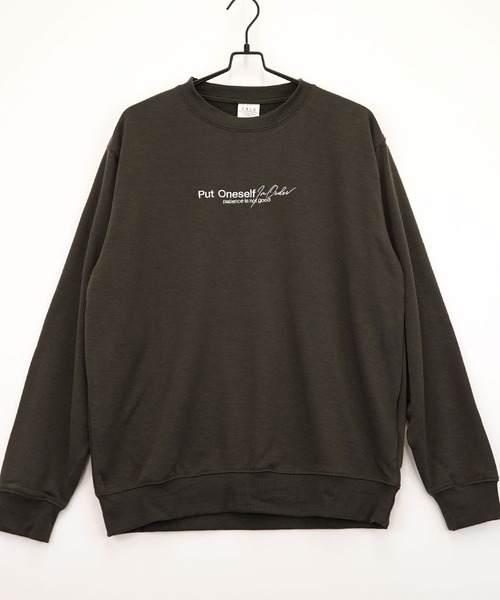 Burner（バーナー）の「【GROOVY STORE】裏毛スウェットクルー(プリント、刺繍) MC（スウェット・メンズ・ブラック/杢グレー/ホワイト/ブルー/ライトブラック/グレー/ブラック系その他2/ミント・M/LL/L）」の3枚目の写真