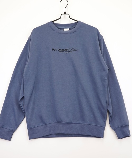 Burner（バーナー）の「【GROOVY STORE】裏毛スウェットクルー(プリント、刺繍) MC（スウェット・メンズ・ブラック/杢グレー/ホワイト/ブルー/ライトブラック/グレー/ブラック系その他2/ミント・M/LL/L）」の8枚目の写真