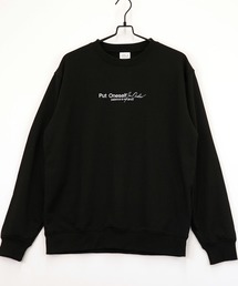 【GROOVY STORE】裏毛スウェットクルー(プリント、刺繍) MC