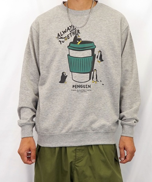 Burner（バーナー）の「【GROOVY STORE】裏毛スウェットクルー(プリント、刺繍) MC（スウェット・メンズ・ブラック/杢グレー/ホワイト/ブルー/ライトブラック/グレー/ブラック系その他2/ミント・M/LL/L）」の11枚目の写真