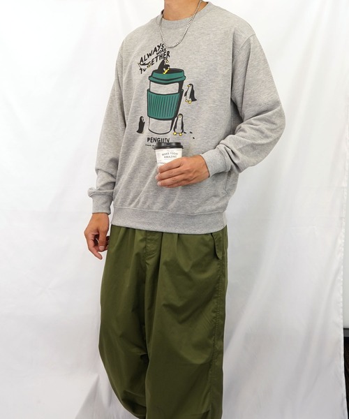 Burner（バーナー）の「【GROOVY STORE】裏毛スウェットクルー(プリント、刺繍) MC（スウェット・メンズ・ブラック/杢グレー/ホワイト/ブルー/ライトブラック/グレー/ブラック系その他2/ミント・M/LL/L）」の16枚目の写真