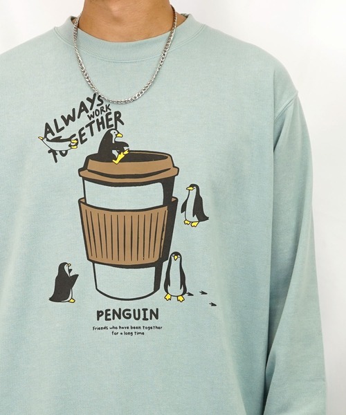 Burner（バーナー）の「【GROOVY STORE】裏毛スウェットクルー(プリント、刺繍) MC（スウェット・メンズ・ブラック/杢グレー/ホワイト/ブルー/ライトブラック/グレー/ブラック系その他2/ミント・M/LL/L）」の20枚目の写真