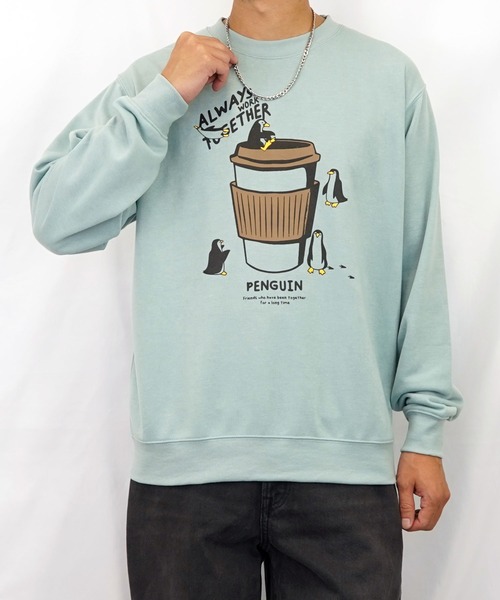 Burner（バーナー）の「【GROOVY STORE】裏毛スウェットクルー(プリント、刺繍) MC（スウェット・メンズ・ブラック/杢グレー/ホワイト/ブルー/ライトブラック/グレー/ブラック系その他2/ミント・M/LL/L）」の21枚目の写真