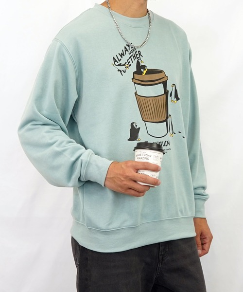 Burner（バーナー）の「【GROOVY STORE】裏毛スウェットクルー(プリント、刺繍) MC（スウェット・メンズ・ブラック/杢グレー/ホワイト/ブルー/ライトブラック/グレー/ブラック系その他2/ミント・M/LL/L）」の22枚目の写真