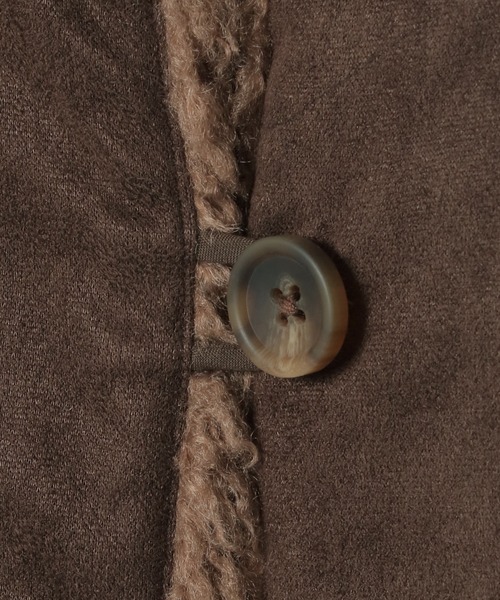 LBC(エルビーシー)の「ボアファーベスト(ベスト・レディース・オフホワイト/ブラウン・L/M)」の17枚目の写真