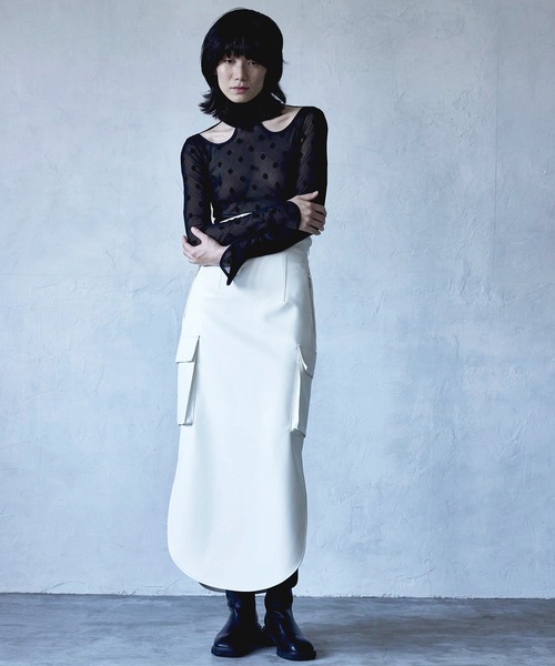 SORIN SWAN シアーボディスーツ SWAN LAKE Cut-out Bodysuit/スワンレイク カットアウトボディ