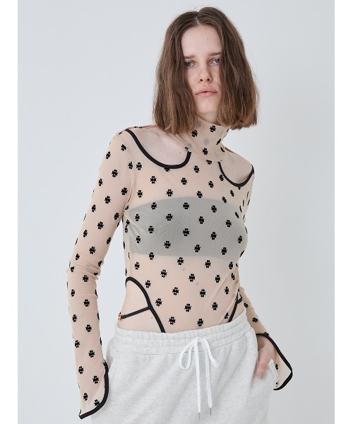 セール】SWAN LAKE Cut-out Bodysuit/スワンレイク カットアウトボディ