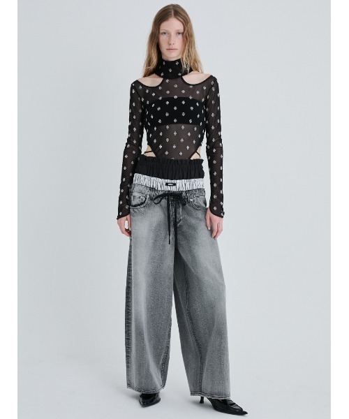 SWAN LAKE Cut-out Bodysuit/スワンレイク カットアウトボディ