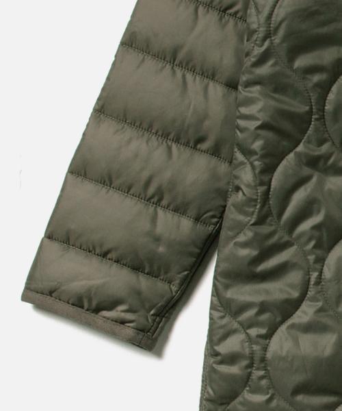 Ray BEAMS（レイビームス）の「■RBS / キルト切り替え ロングコート（ナイロンジャケット・レディース・オフホワイト/オリーブ・0/1）」の22枚目の写真