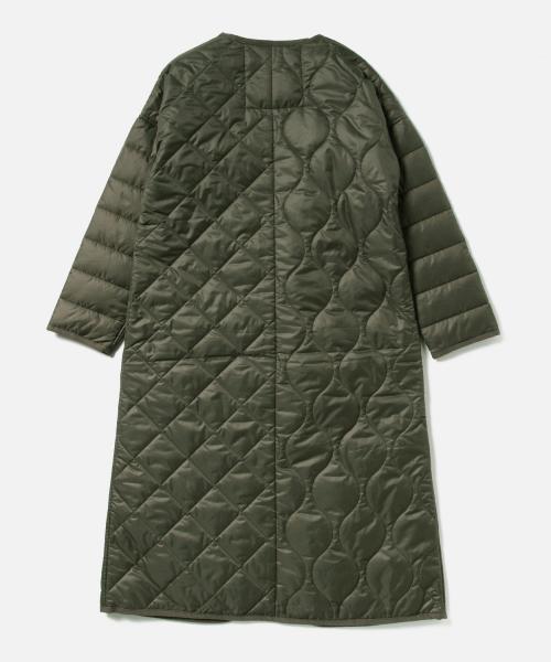 Ray BEAMS（レイビームス）の「■RBS / キルト切り替え ロングコート（ナイロンジャケット・レディース・オフホワイト/オリーブ・0/1）」の17枚目の写真