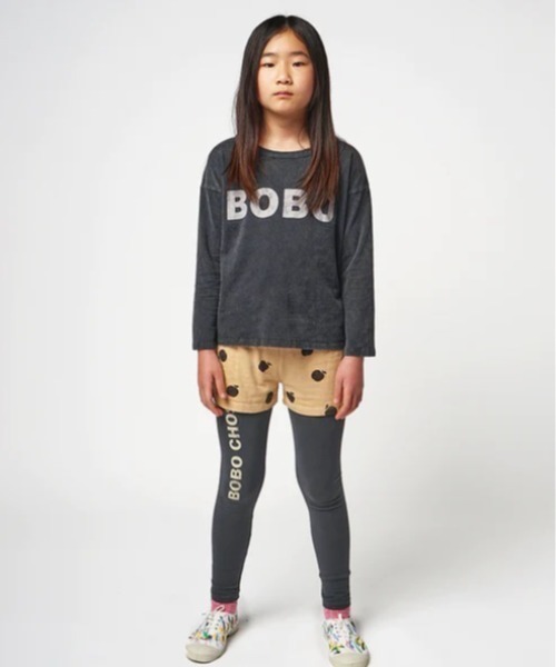 BOBO CHOSES（ボボショーズ）の「Bobo Choses long sleeve Tshirt（Tシャツ/カットソー・キッズ・ダークグレー・4-5YEAR/8Y-10Y/10Y-12Y/6-7YEAR/2-3YEAR）」の4枚目の写真