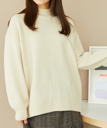 バックスリットニットプルオーバー MO33N03