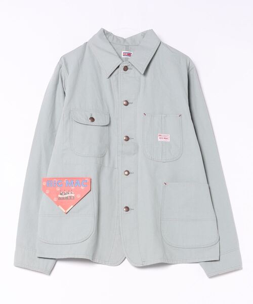 JUGLANS(ユグランス)の「【BIGMAC】COVERALL/ビッグマック カバーオール(カバーオール・メンズ・ブルー/インディゴブルー/グレー/ベージュ・M/S/L)」の1枚目の写真