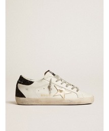 GOLDEN GOOSE | SUPERSTAR gold glitter heal tab black(スニーカー)