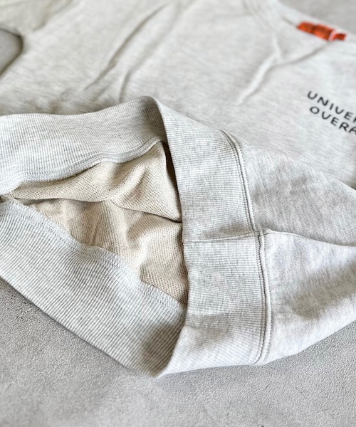 UNIVERSAL OVERALL（ユニバーサルオーバーオール）の「【UNIVERSAL OVERALL】別注プリントトレーナー（80～150cm）（スウェット・キッズ・ベージュ/オフホワイト/ブラック・80/90/95/100/110/120/130/140/150）」の12枚目の写真