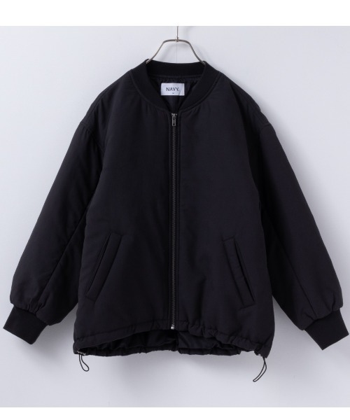 NAVY(ネイビー)の「NAVY キレイめ ミリタリーコート MA-1タイプ はっ水(ミリタリージャケット・レディース・ブラック/ライトベージュ/オリーブ・M/L)」の15枚目の写真