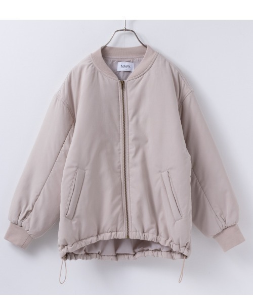 NAVY(ネイビー)の「NAVY キレイめ ミリタリーコート MA-1タイプ はっ水(ミリタリージャケット・レディース・ブラック/ライトベージュ/オリーブ・M/L)」の16枚目の写真