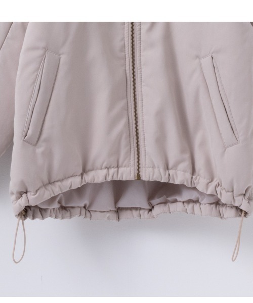 NAVY(ネイビー)の「NAVY キレイめ ミリタリーコート MA-1タイプ はっ水(ミリタリージャケット・レディース・ブラック/ライトベージュ/オリーブ・M/L)」の13枚目の写真