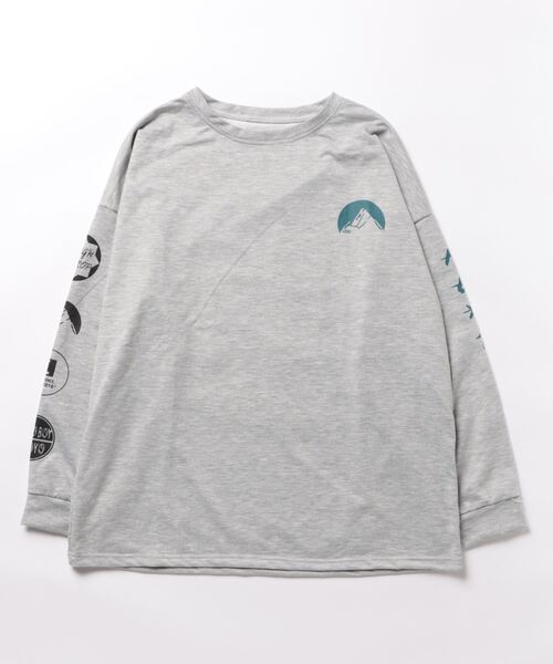 Burner(バーナー)の「【BURNER Recommend Select】袖プリント スウェット ロンT oku-tops-665422843625-20 Y(スウェット・レディース・ブラック/ホワイト/グレー・L/XL)」の10枚目の写真