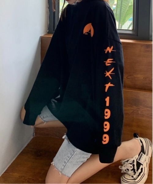 Burner(バーナー)の「【BURNER Recommend Select】袖プリント スウェット ロンT oku-tops-665422843625-20 Y(スウェット・レディース・ブラック/ホワイト/グレー・L/XL)」の17枚目の写真
