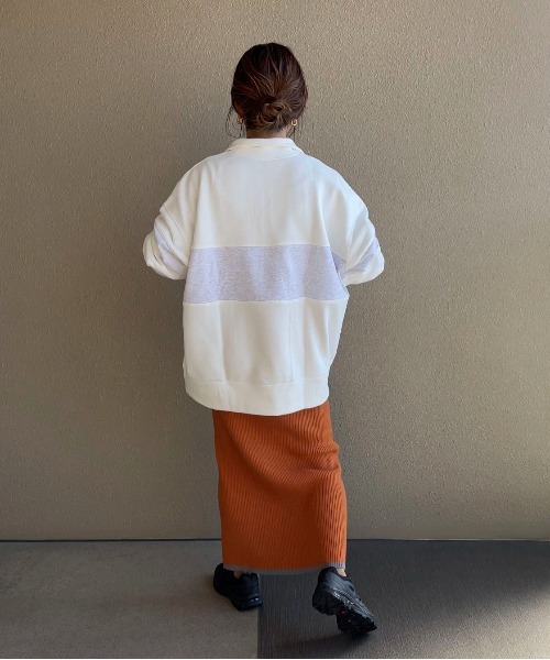 feepur by saya（フェピュールバイサヤ）の「バイカラーハーフジップ