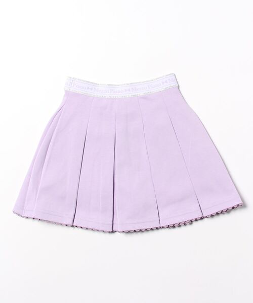 mezzo piano（メゾピアノ）の「ウエストロゴ プリーツスカパン