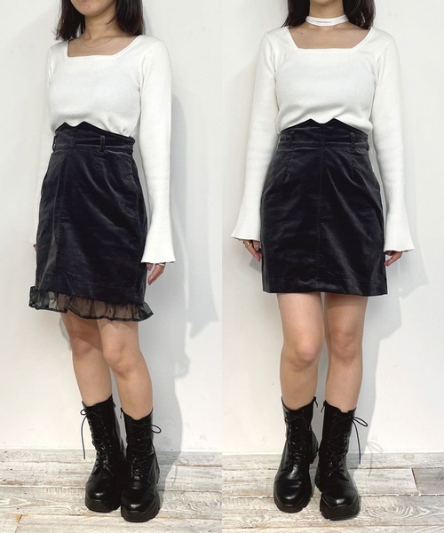 NICOLE CLUB(ニコル クラブ)の「2WAYコーデュロイスカート(スカート・レディース・ブルー/チャコールグレー/ブラウン系・MEDIUM)」の19枚目の写真