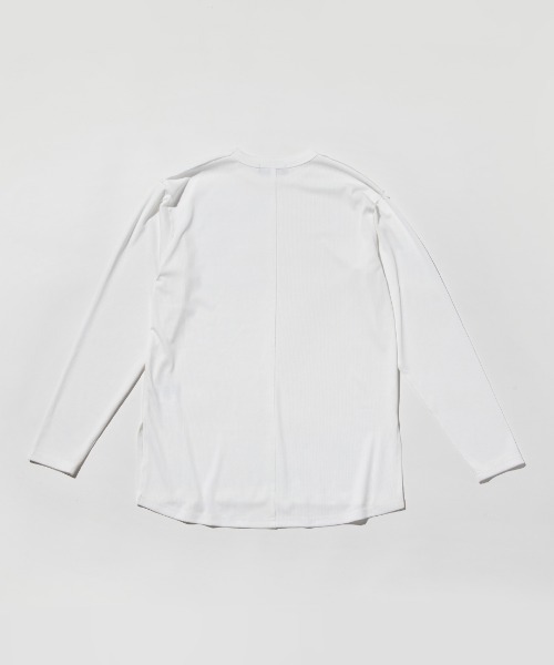 WCJ(ダブルシージェイ)の「【速乾】【防シワ】アウトシームカットソー(Tシャツ/カットソー・レディース・ブラック/ホワイト・FREE)」の8枚目の写真