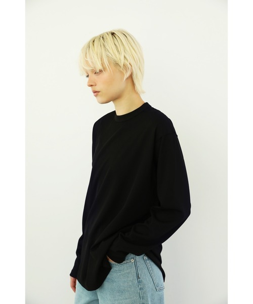 WCJ(ダブルシージェイ)の「【速乾】【防シワ】アウトシームカットソー(Tシャツ/カットソー・レディース・ブラック/ホワイト・FREE)」の19枚目の写真