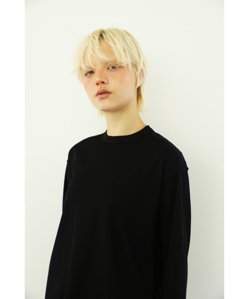WCJ(ダブルシージェイ)の「【速乾】【防シワ】アウトシームカットソー(Tシャツ/カットソー・レディース・ブラック/ホワイト・FREE)」の21枚目の写真