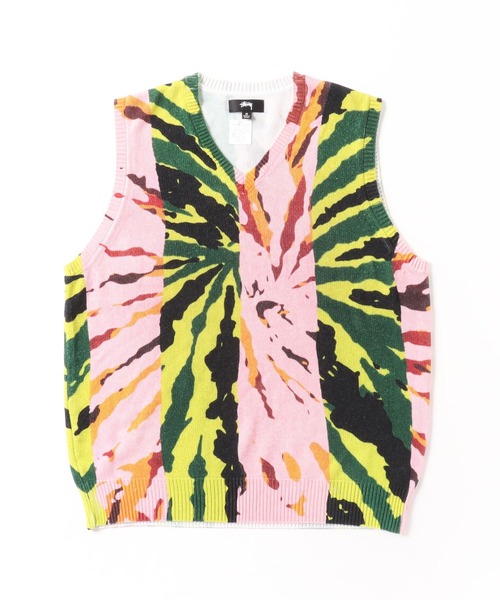 STUSSY（ステューシー）の「STUSSY/ステューシー Printed Sweater Vest ベスト（ベスト・メンズ・ピンク・L/M）」の3枚目の写真