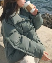 ふわふわ 中綿ブルゾン エコダウンブルゾン