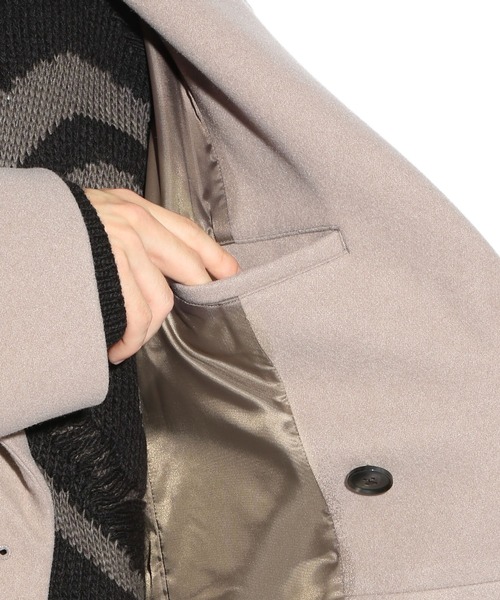 HARE（ハレ）の「ウーリーテックBIGカラーオーバーコート(HARE