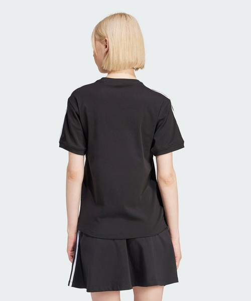 adidas(アディダス)の「スリーストライプスTシャツ / アディダスオリジナルス adidas Originals(Tシャツ/カットソー・レディース・ブラック/ホワイト/ブルー/パープル/ブラウン系その他・LARGE/XX-LARGE/SMALL/MEDIUM/X-SMALL/X-LARGE/3XL)」の11枚目の写真