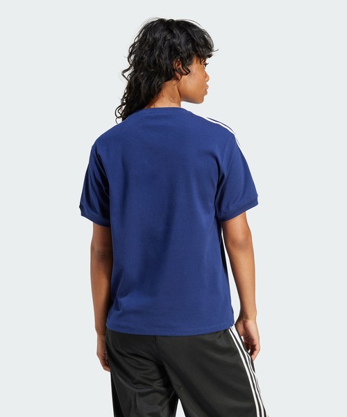 adidas(アディダス)の「スリーストライプスTシャツ / アディダスオリジナルス adidas Originals(Tシャツ/カットソー・レディース・ブラック/ホワイト/ブルー/パープル/ブラウン系その他・LARGE/XX-LARGE/SMALL/MEDIUM/X-SMALL/X-LARGE/3XL)」の16枚目の写真