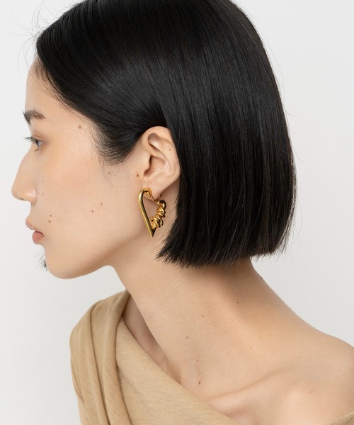 LAPUIS(ラピュイ)の「LAPUIS(ラピュイ)COIL HEART HOOP EARRINGS(イヤリング・レディース・マルチ/シルバー/ゴールド・FREE)」の20枚目の写真