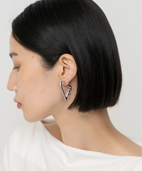 LAPUIS(ラピュイ)の「LAPUIS(ラピュイ)COIL HEART HOOP EARRINGS(イヤリング・レディース・マルチ/シルバー/ゴールド・FREE)」の15枚目の写真