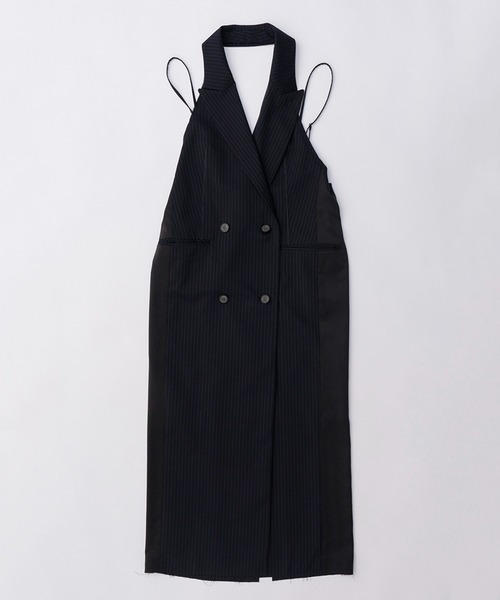 PRANK PROJECT（プランクプロジェクト）の「テーラードジレドレス / Tailored Gilet Dress（ジャンパースカート・レディース・ブラック/グレー・FREE）」の10枚目の写真