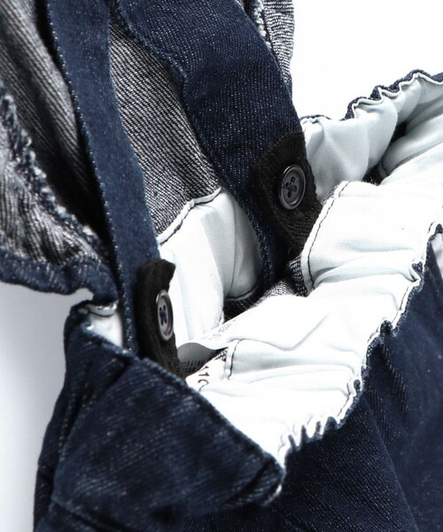 EDWIN（エドウィン）の「【Ou? by EDWIN】フリルサロペット（サロペット/オーバーオール・キッズ・ネイビー・110/150/100/120/130/140）」の11枚目の写真
