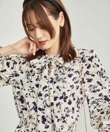 ROPE' PICNIC | フラワープリントリボンワンピース(ワンピース)