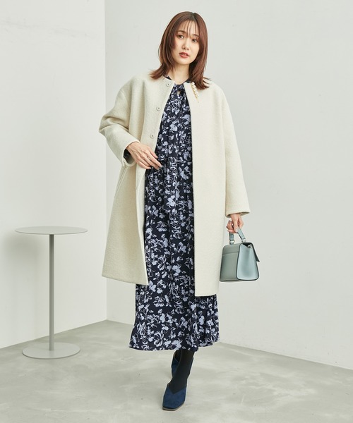 ROPE' PICNIC（ロペピクニック）の「フラワープリントリボンワンピース（ワンピース・レディース・ブルー系その他/キナリ/ブラック系その他・38）」の16枚目の写真