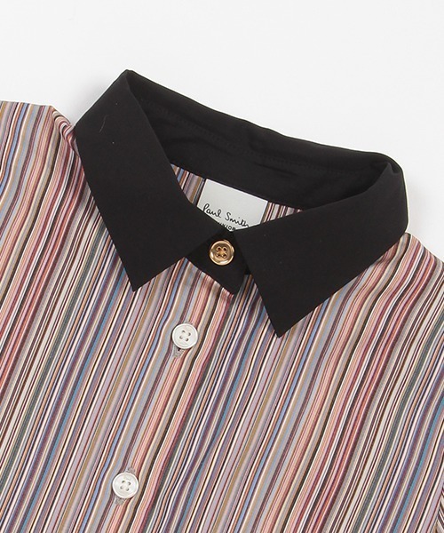 Paul Smith JUNIOR シグネチャーストライプ半袖ワンピース シグネチャーストライプ半袖ワンピース | Paul Smith Junior