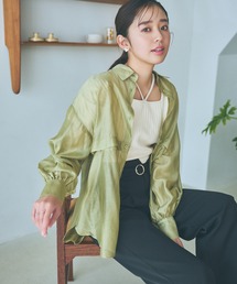 シアーBIG2WAYシャツ　104437