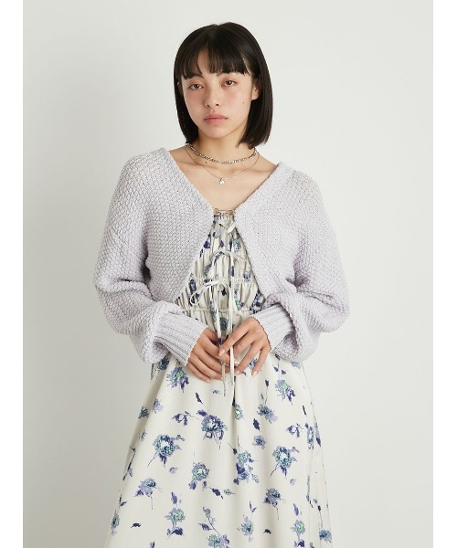 ＊新品・未使用＊【LILYBROWN】ニットボレロカーディガン LILY BROWN（リリーブラウン）の「ニットボレロカーディガン