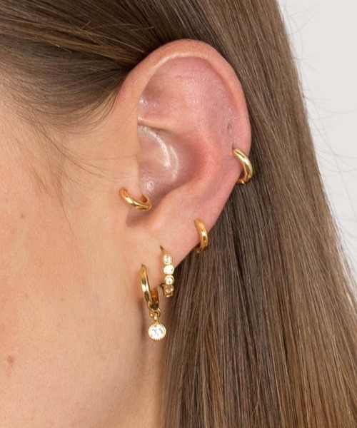 BRIE LEON（ブリーレオン）の「【BRIE LEON/ブリーレオン】フープピアス　ゴールド　シルバー（ピアス（両耳用）・レディース・ゴールド/シルバー・FREE）」の6枚目の写真