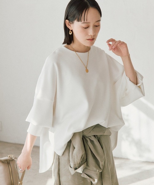 ダンボールポンチョプルオーバー（Tシャツ/カットソー）｜RIVE DROITE