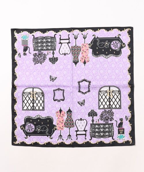 ANNA SUI 花柄ハンカチ 7枚セット 渋谷ヒカリエShinQsパーツジョイスト】〈ANNA SUI（アナスイ