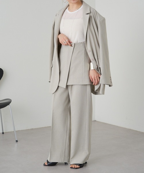 Omekashi（オメカシ）の「2WAY TRビスチェ（チューブトップ・レディース・ベージュ/ライトグレー・FREE）」の7枚目の写真